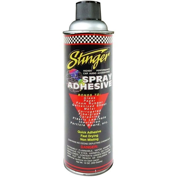 Stinger SAS Adhesive Spray Quick Tack Strong Bond Heat Moisture Resistant 12oz