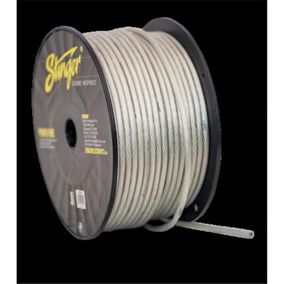 Stinger SHW18C 8 gauge 250 ft. Matte Clear Superflex Power Wire