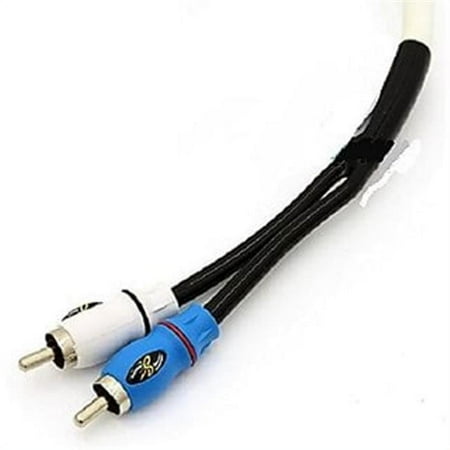 Stinger - Marine Series 6.6' Audio RCA Cable - Blue/White