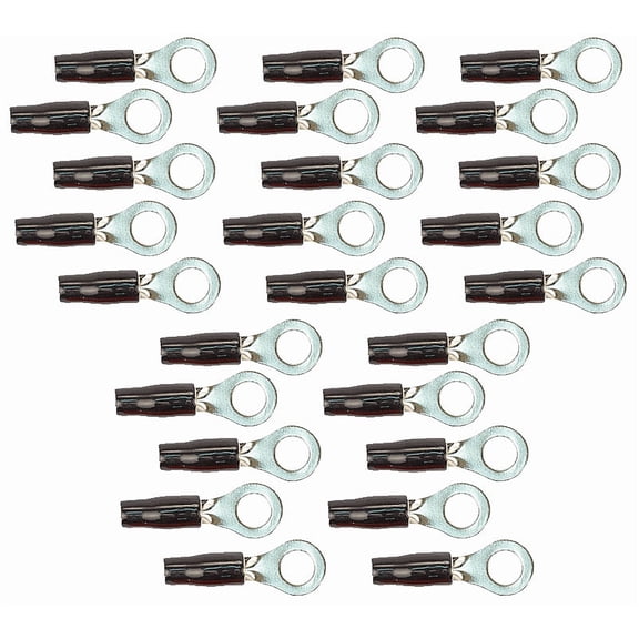 Stinger SPT8108B Car Gold Black Boot 8 Gauge 5 / 16-Inch Ring Terminal Crimp