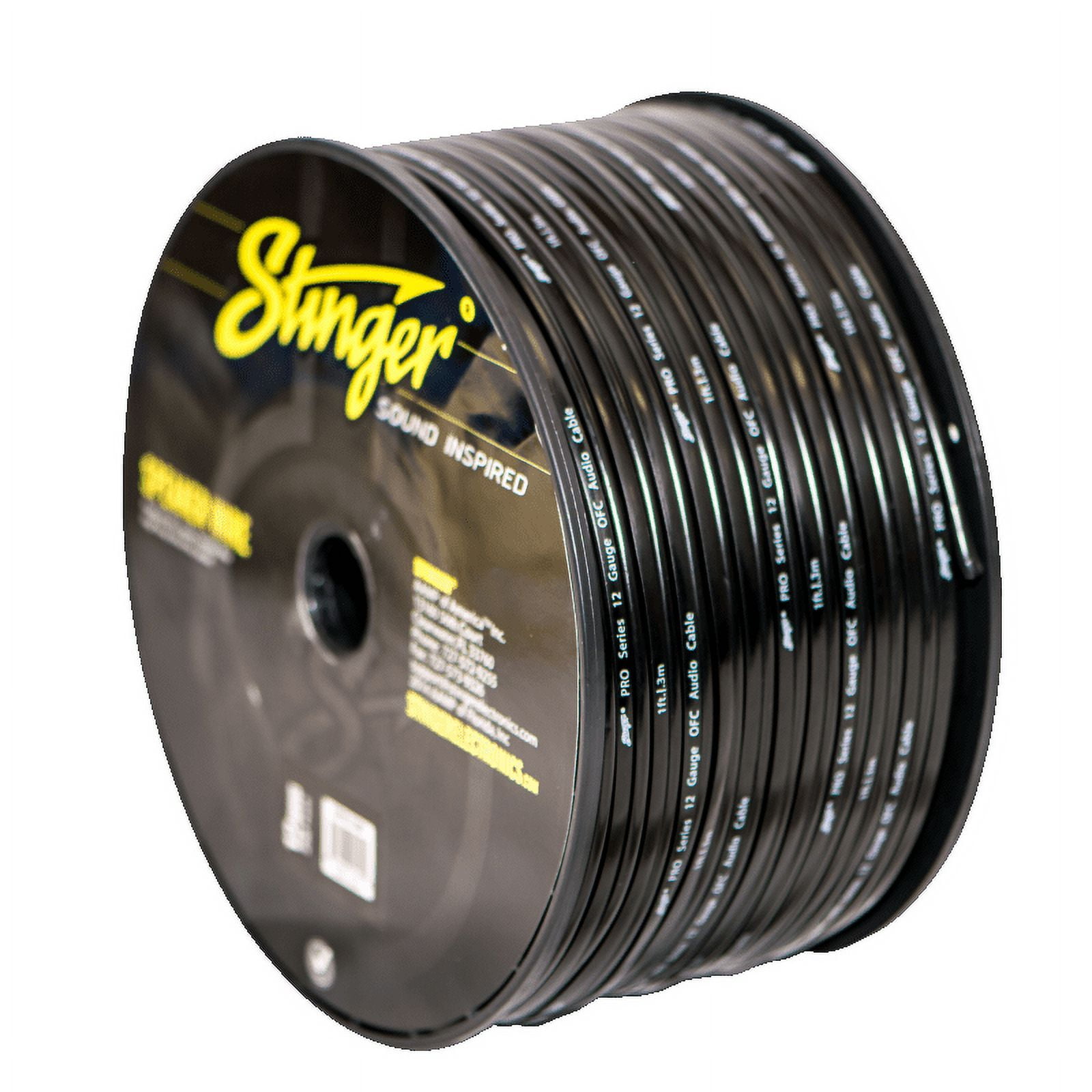 Stinger SPW512BK 12GA PRO SPEAKER WIRE BLACK 250 ft.