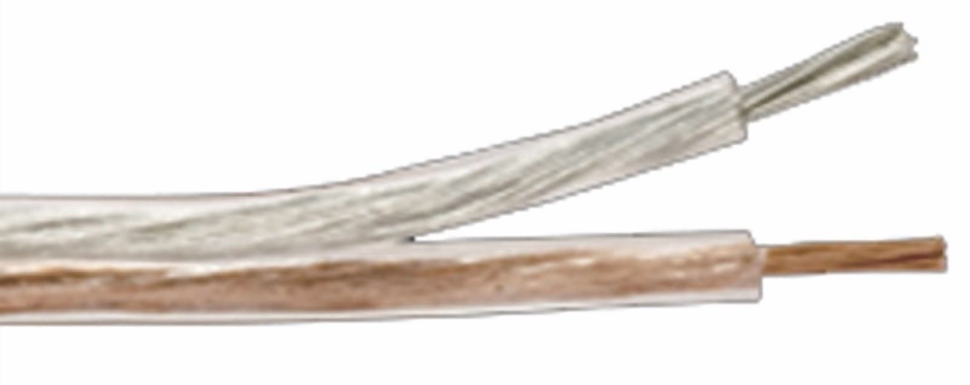 Stinger SPW516C Pro Series 16 Gauge Clear Jacket Ofc Speaker Wire (5' Increment)