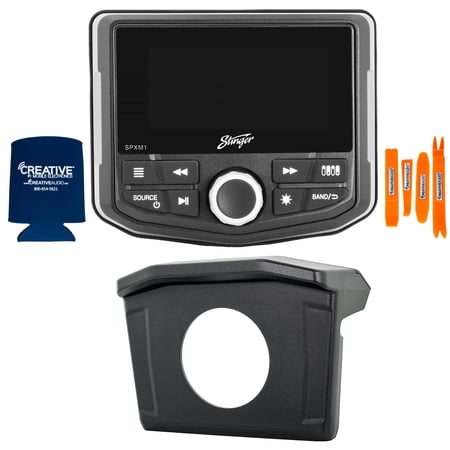 Stinger SPXM1 Marine/Powersports Media Player with 2014-19 Polaris Ranger Dash Kit