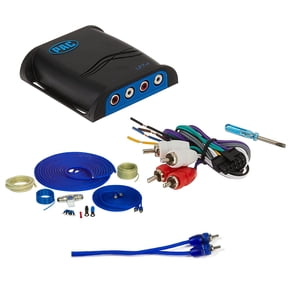 Stinger SS1200XS 4 Gauge Pure Copper Wiring Kit with LP7-4 LocPRO Series 4-Channel Line Output Converter with Remote Turn-On Circuit and a Second Set of SSRCB17 17' RCA Cables