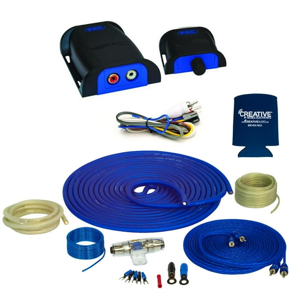 Stinger SS1200XS 4GA 1200W Amplifier Wiring Kit & PAC LP7-2R Line Out Convertor with Remote Turn On & Level Control