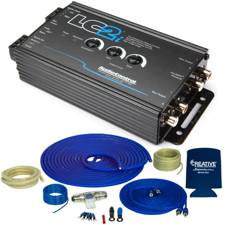 Stinger SS1200XS 4GA Copper 1200W Complete Amplifier Wiring Kit with AudioControl LC2i 2-channel line output converter