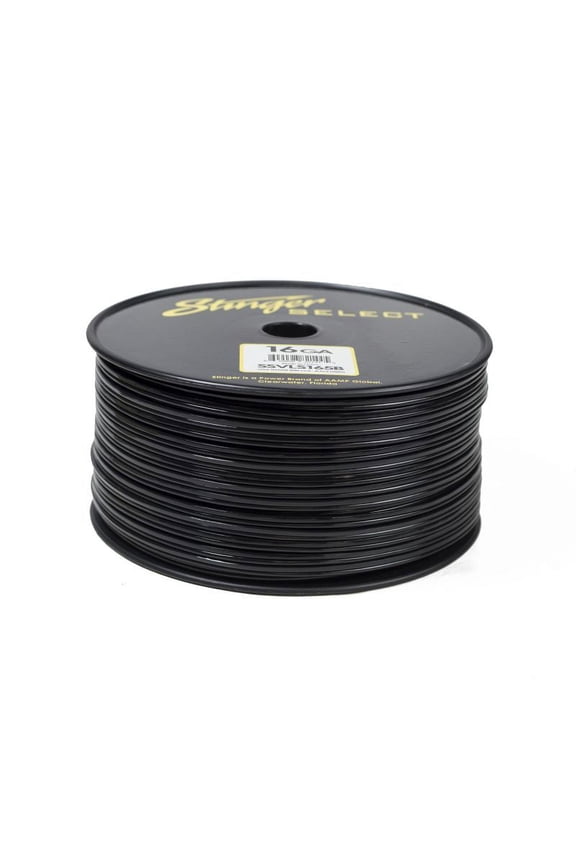 SSVLS165B - 16GA SPEAKER WIRE: BLACK - 500 ft.