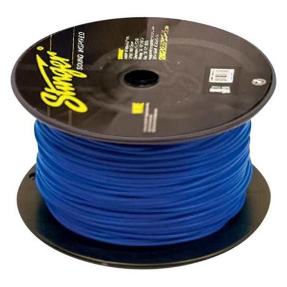 Stinger Spw318Bl Car Audio 18Ga Power Or Ground Blue Remote Wire 500Ft Cable New