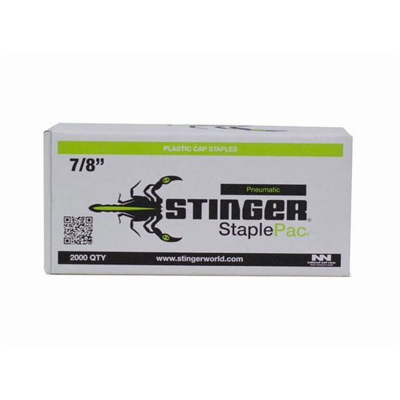 Stinger StaplePac 18-Gauge 3/8 In. x 7/8 In. Caps & Staples (2000 Ct.)