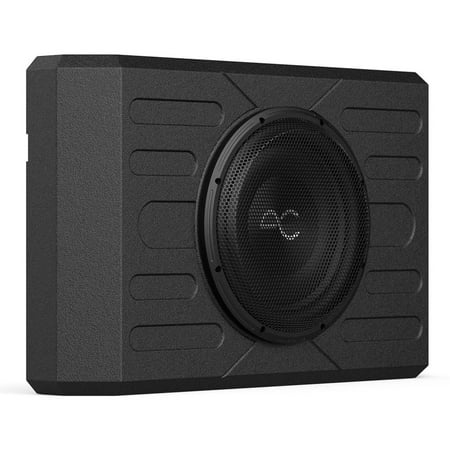 AudioControl - 12” Single-Voice-Coil 2-Ohm Loaded Subwoofer Enclosure - Black