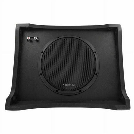 Phoenix Gold - 10” Dual-Voice-Coil 2-Ohm Loaded Subwoofer Enclosure - Black