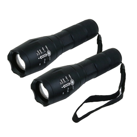 Flipo Tactical 320-Lumen Flashlight 2-Pack