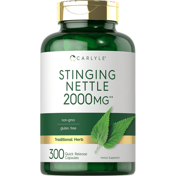 Stinging Nettle Leaf Extract | 2000mg | 300 Capsules for Men and Women | by Carlyle