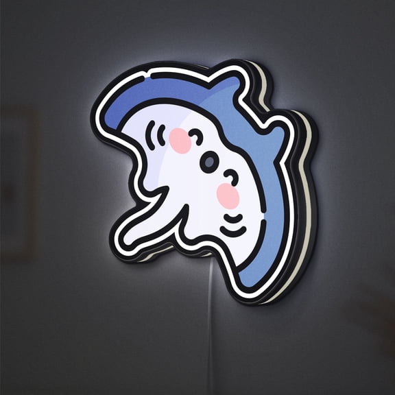 Stingray 3D Novelty Light Box for Aquariums, Marine Decor, Ideal for Aquarists (Width 24 inch, 60cm)