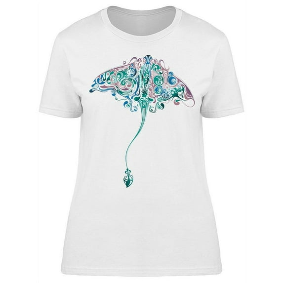 Stingray Art T-Shirt Women -Image by Shutterstock, Female XX-Large