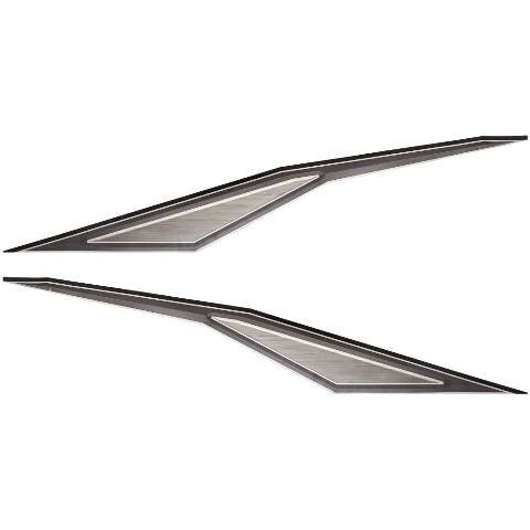 Stingray Boat Hull Graphic Decals | Gray Black Stickers (Set of 2)