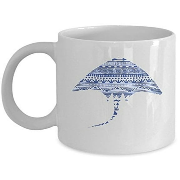 Stingray 11 oz Coffee Mug - Unique Gift Idea White Ceramic