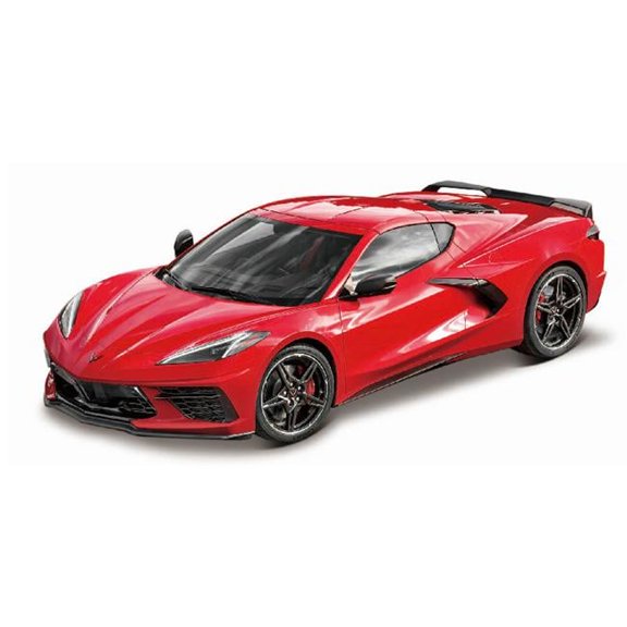 Stingray Coupe Model Car with Strip for 2020 Corvette Chevrolet, Red