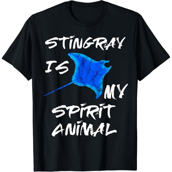 Stingray Is My Spirit Animal Manta Ray Sea Creatures T-Shirt mens t shirt，black，women，funny，misfits，men，journey