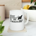 thumbnail image 1 of Stingray Lover 11 oz Coffee Mug - Cute Ocean Animal Design White Ceramic Gift, 1 of 4