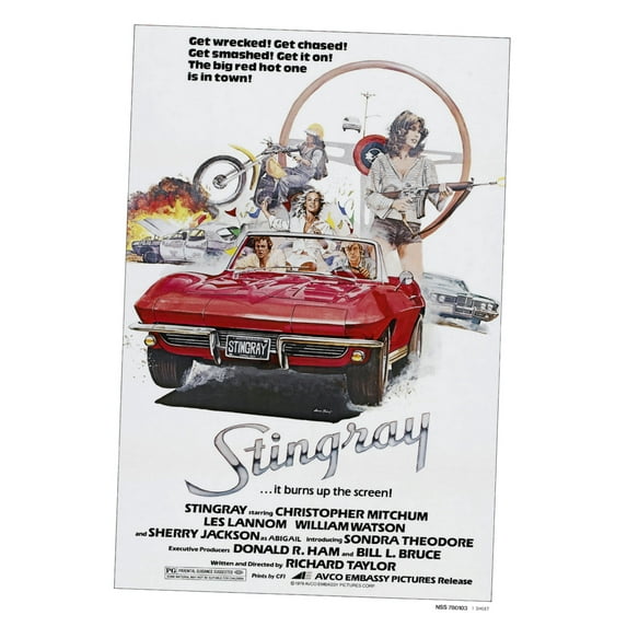 Stingray Movie poster Metal Print 12x16 Large Print on Metal 12x16 Square Adults AB Posters