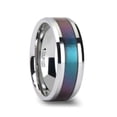 thumbnail image 1 of Stingray Tungsten Carbide Ring With Bluepurple Color Changing Inlay, 1 of 1