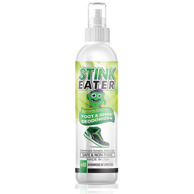 Stink Eater Natural Enzyme Shoe Deodorizer Spray, Foot Odor Eliminator