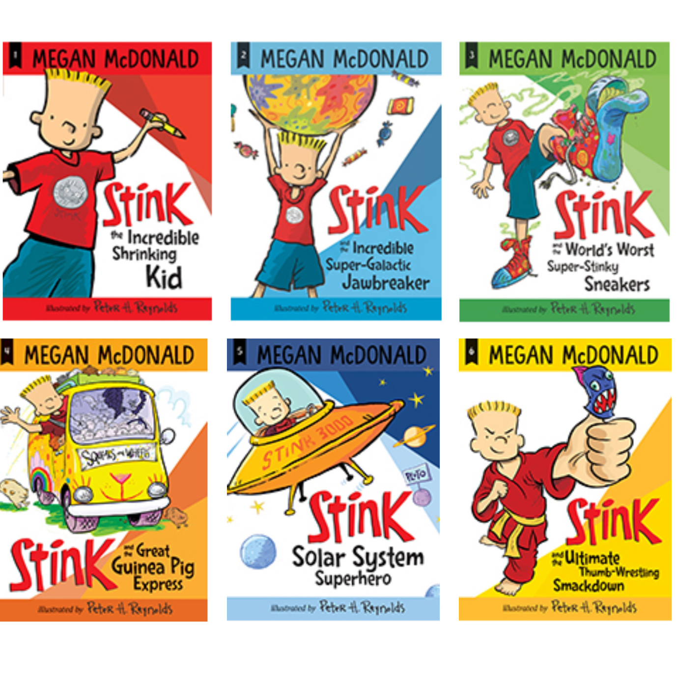 Stink Series Books 1-6 : Incredible Shrinking Kid; Super-Galactic ...