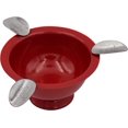thumbnail image 1 of Stinky Cigar Ashtray 5"inch Round Mini Herf 3 Stirrup Rests Perfect for Personal and Puffing with Friends (Red), 1 of 5