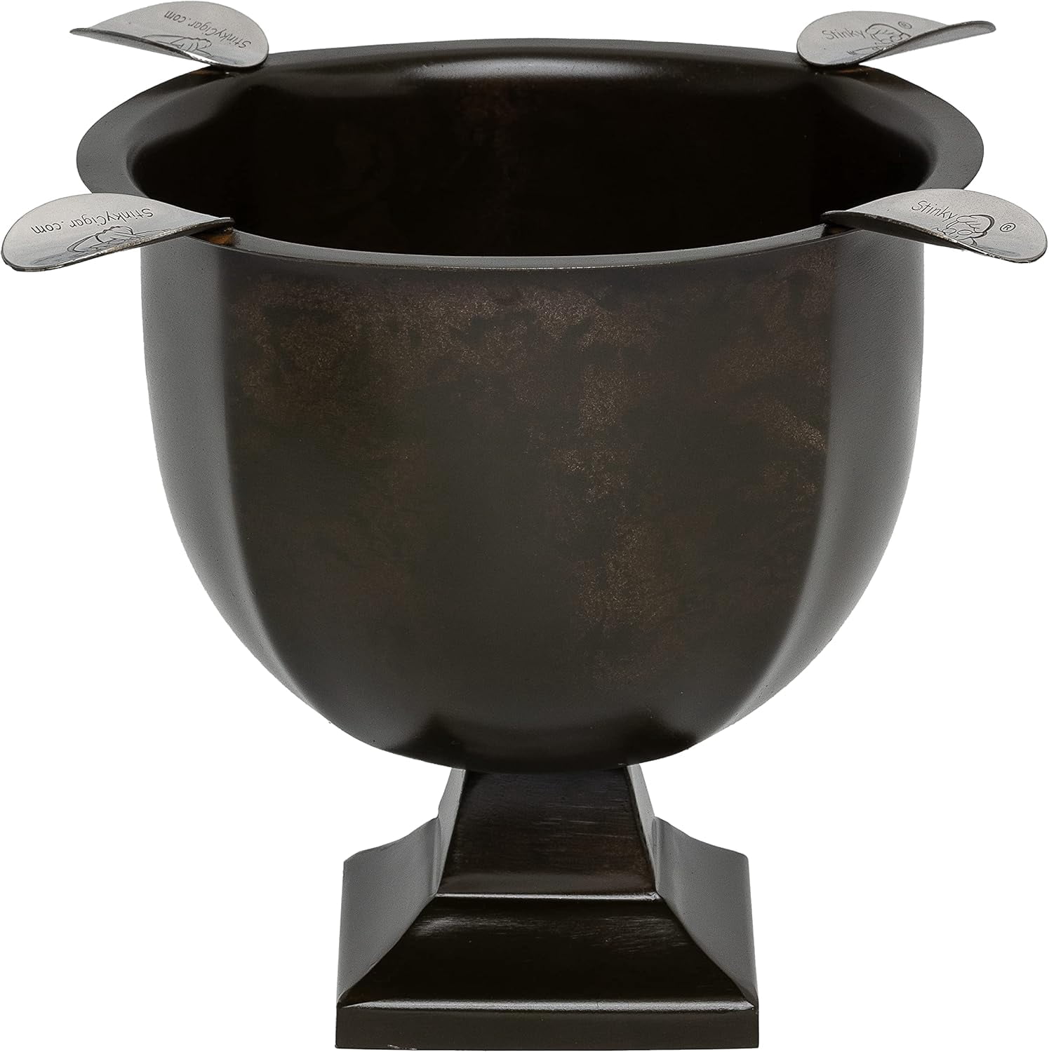 Stinky Cigar Ashtray - Stainless Steel Windproof Design With 6 Cigar Rest Slots