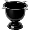 thumbnail image 1 of Stinky Cigar Tall Cigar Ashtray with 4 Stirrups for Indoor & Outdoor Use | Windproof Design with 4.25 inch Deep Bowl for Cigars, Perfect Cigar Accessory for Cigar Aficionados & Home Decor - Jet Black, 1 of 14