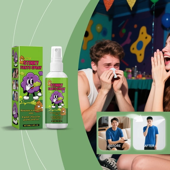 Dowmoo Stinky Farts Spray 50Ml - Releases Powerful Odor For Pranks, Fun, Gags, Party Tricks - For, Teens, S, Partygoers, Pranksters