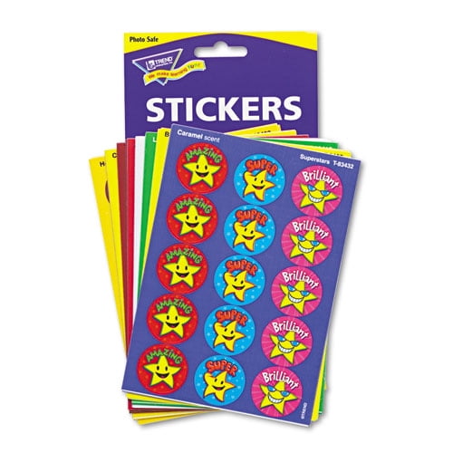 Stinky Stickers Variety Pack, Fun And Fancy, Assorted Colors, 432/pack | Bundle of 2 Packs