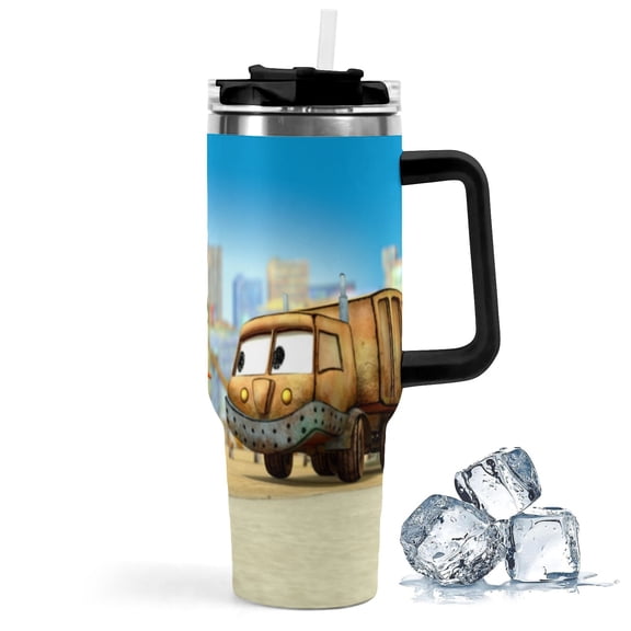 Stinky and Dirty Stainless Steel Tumbler with Handle StrawSip Double-Wall Insulated Car Cup Water Bottle Gifts 40oz
