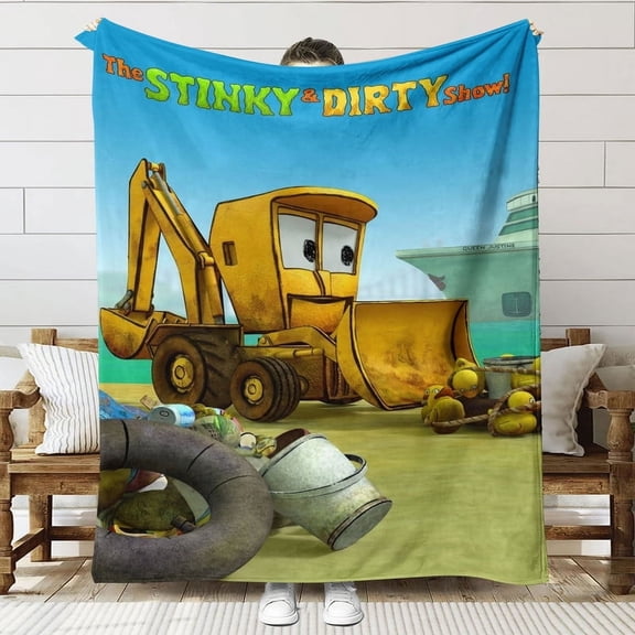 Stinky and Dirty Throw Blanket Gifts for Fans Lover Girls Boys Women Present Hoodie Him Bed 50"x60"