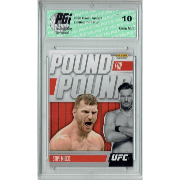 Stipe Miotic 2021 Panini Instant #PP16 Pound for Pound 1/541 Trading Card PGI 10