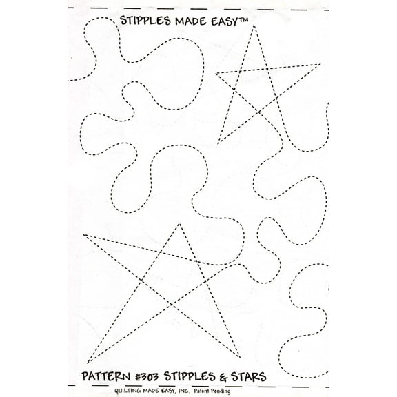 Stipples & Stars Made Easy Roll 9.5inx26ft #303 by Quilting Made Easy