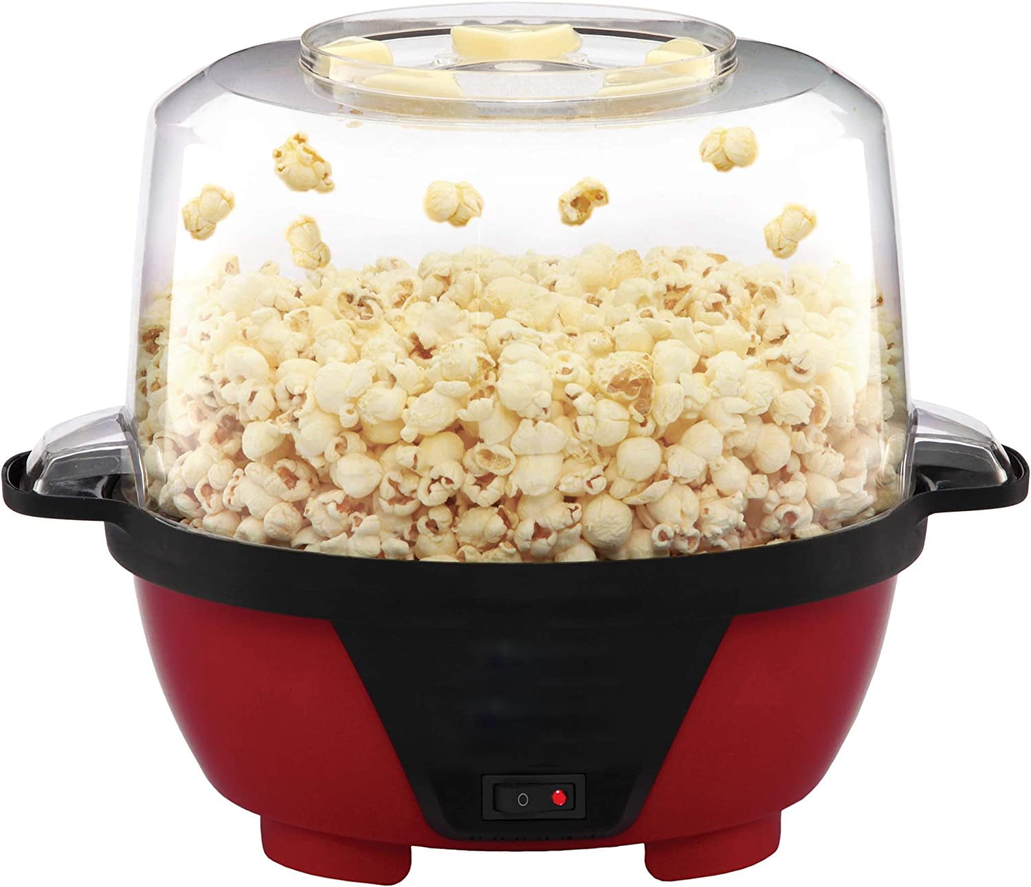  DASH SmartStore™ Deluxe Stirring Popcorn Maker, Hot Oil  Electric Popcorn Machine with Large Lid for Serving Bowl and Convenient  Storage, 24 Cups – Red: Home & Kitchen