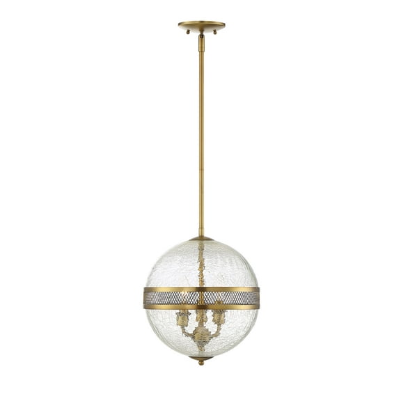 Stirling 3-Light Pendant in Warm Brass