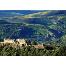 Stirling Castle Amp The Wallace Monument Stland 500 Large Piece Jigsaw Puzzle 20.6 X 15.1''Wood-Material Stained Art Mural