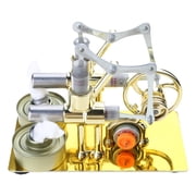 Stirling Engine Balance Double Engine Motor Model Heat Steam Education DIY Model Craft Discovery Alternator