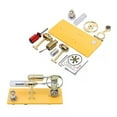 thumbnail image 1 of Stirling Engine Model Kit That Works, DIY Assembly Gamma Stirling Engine with LED Generator for Educational Science Demonstrations, 1 of 5