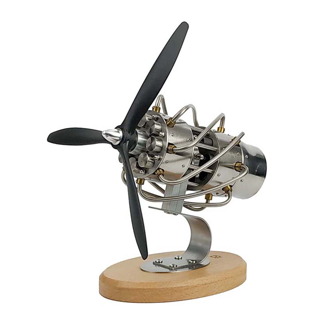 Stirling Engine Model Kit That Works, High-Speed 16-Cylinder Swash ...