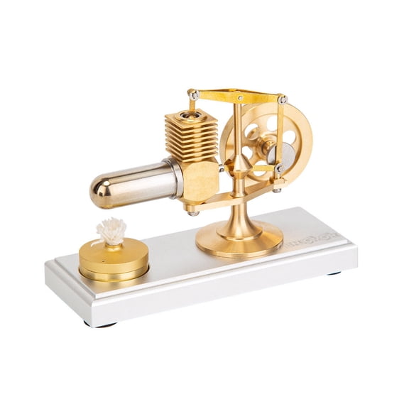 Stirling Engine Model Kit That Works, Mini Balance Beam Hot Air Stirling Engine for Physics Science Experiment Demonstration