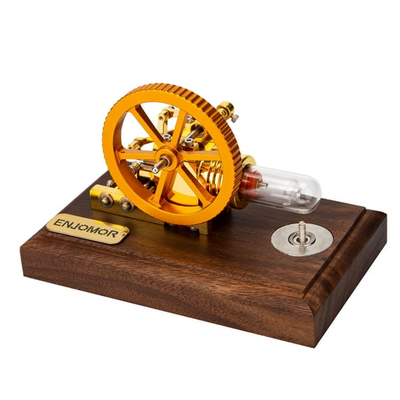 Stirling Engine Model Kit That Works, Mini Hot-Air Stirling External Combustion Engine for Educational Science Demonstrations