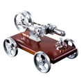 thumbnail image 1 of Stirling Engine Model Kit That Works, All-Metal Stirling Engine Car Model Kit with Transparent Cylinders & Solid Wood Base for Physics Science Experiment Demonstration, 1 of 5