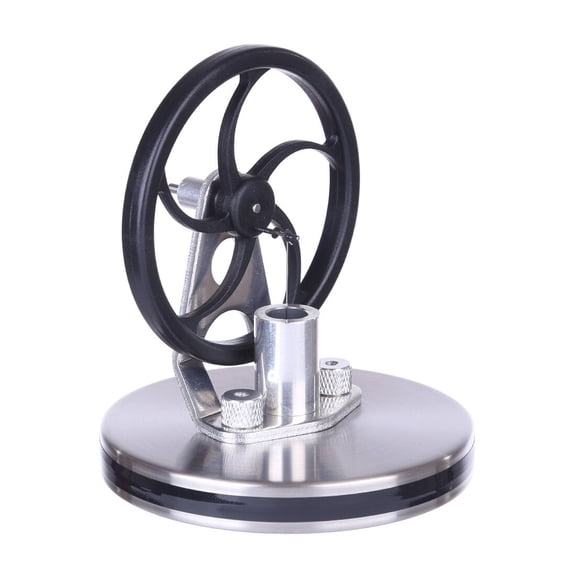 Stirling Engine Model Kit That Works, Magnetic Suspension Free Piston Low Temperature Hot Water Powered Stirling Engine with Aluminum Alloy Base for Educational Science Demonstrations