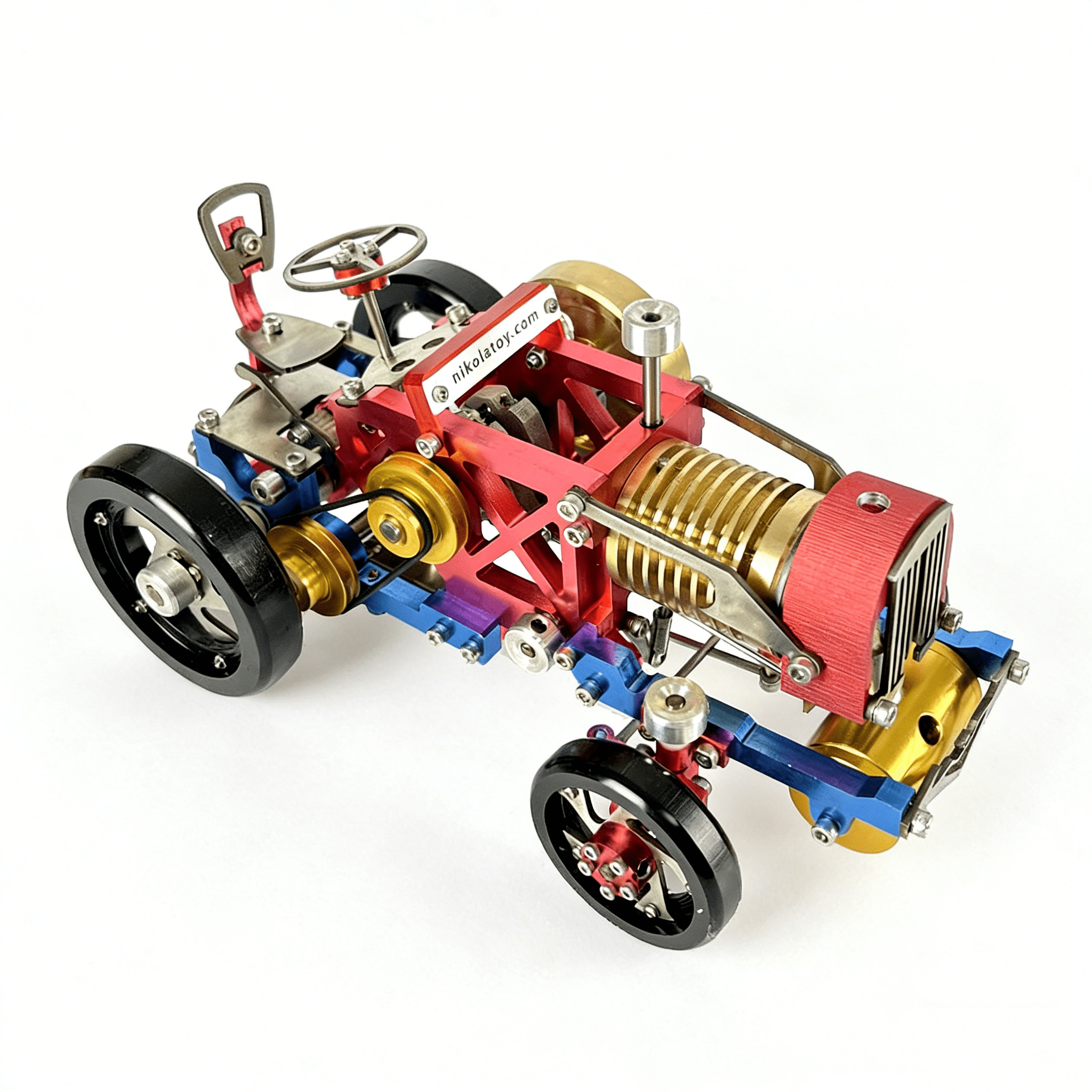 Model Drive Tractor Stirling Engine Tractor Model – Heat Powered Retro Farm Tractor with ...