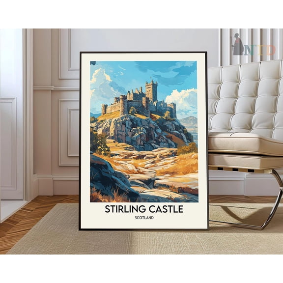 Stirling Scotland Castle Poster, Unframed Paper Poster 8x10in