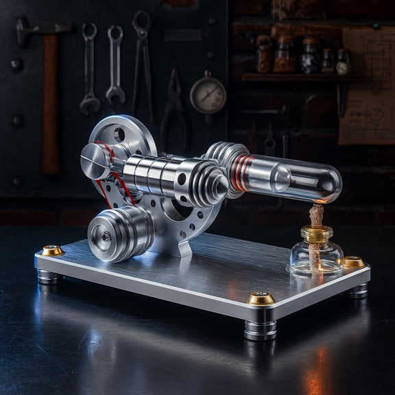 Stirling Single Cylinder Engine Model DIY Engine Model for Science and Education Gift